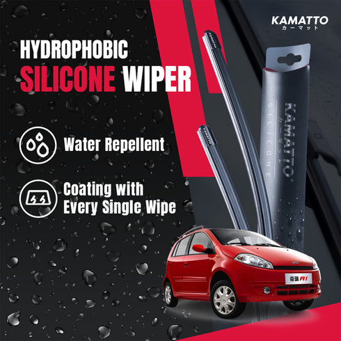 Kamatto Wiper Chery J1 (2012-2015) Hydrophobic Silicone Water Repelling Coating