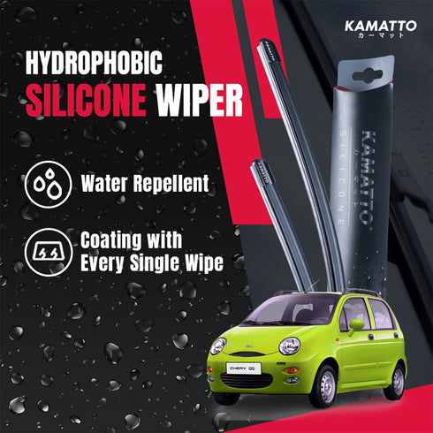 Kamatto Wiper Chery QQ (2006-2015) Hydrophobic Silicone Water Repelling Coating