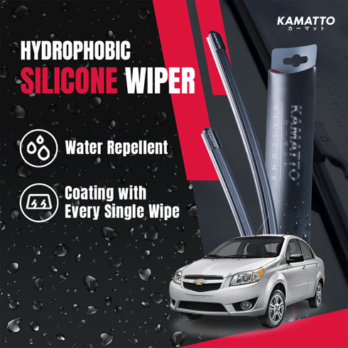 Kamatto Wiper Chevrolet Aveo (2011-2017) Hydrophobic Silicone Water Repelling Coating