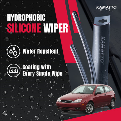 Kamatto Wiper Ford Focus (2005-2010) Hydrophobic Silicone Water Repelling Coating