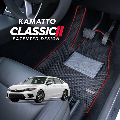 Kamatto Classic Honda Civic FE (2022-Present) Car Floor Mat and Carpet