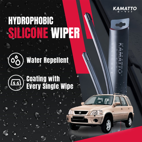 Kamatto Wiper Honda CRV / CR-V RD1-RD3 (1997-2001) Hydrophobic Silicone Water Repelling Coating
