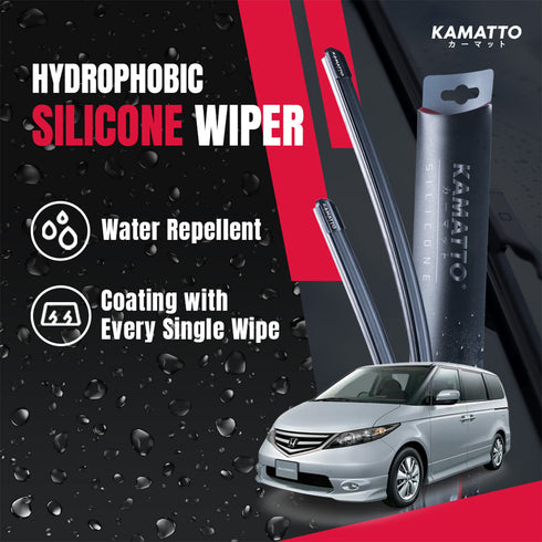 Kamatto Wiper Honda Elysion RR1-RR6 (2004-2013) Hydrophobic Silicone Water Repelling Coating