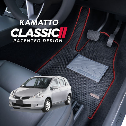 Kamatto Classic Honda Jazz 1st Gen (2001-2008) Car Floor Mat and Carpet
