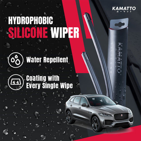 Kamatto Wiper Jaguar F-Pace X761 (2016-Present) Hydrophobic Silicone Water Repelling Coating