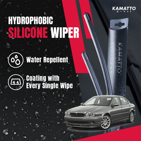 Kamatto Wiper Jaguar X-Type (2001-2009) Hydrophobic Silicone Water Repelling Coating