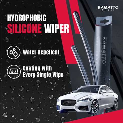 Kamatto Wiper Jaguar XE X760 (2016-Present) Hydrophobic Silicone Water Repelling Coating