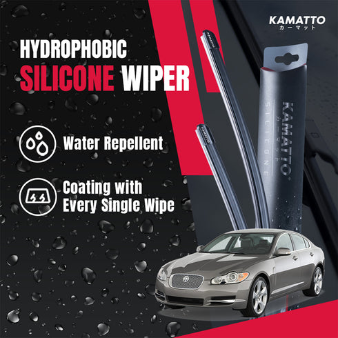 Kamatto Wiper Jaguar XF 250 (2007-2015) Hydrophobic Silicone Water Repelling Coating
