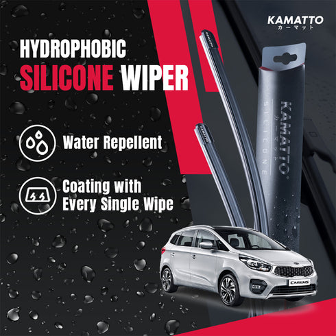 Kamatto Wiper Kia Carens RP 7-Seater (2013-2019) Hydrophobic Silicone Water Repelling Coating