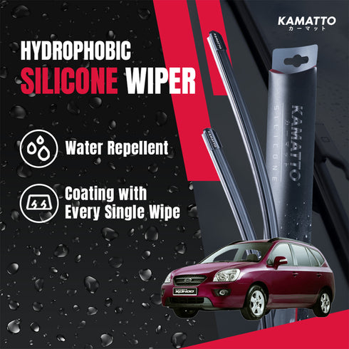 Kamatto Wiper Naza Citra Rondo (2006-2013) Hydrophobic Silicone Water Repelling Coating