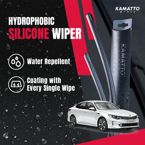 Kamatto Wiper Kia Optima K5 (2010-2015) Hydrophobic Silicone Water Repelling Coating