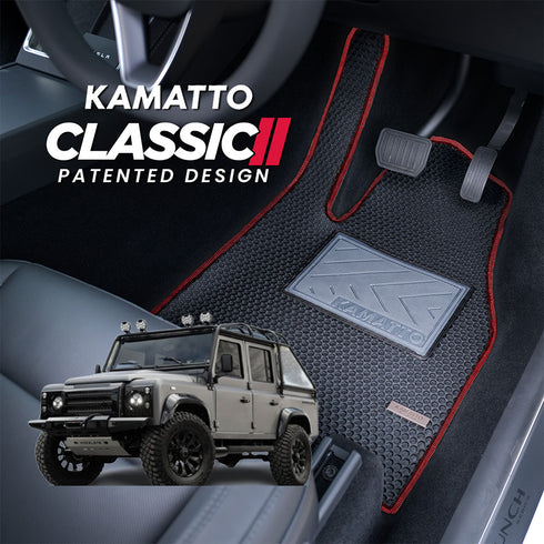 Kamatto Classic Land Rover Defender 110 Double Cab (2012-2016) Car Floor Mat and Carpet