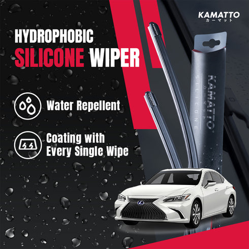 Kamatto Wiper Lexus ES (2019-Present) Hydrophobic Silicone Water Repelling Coating