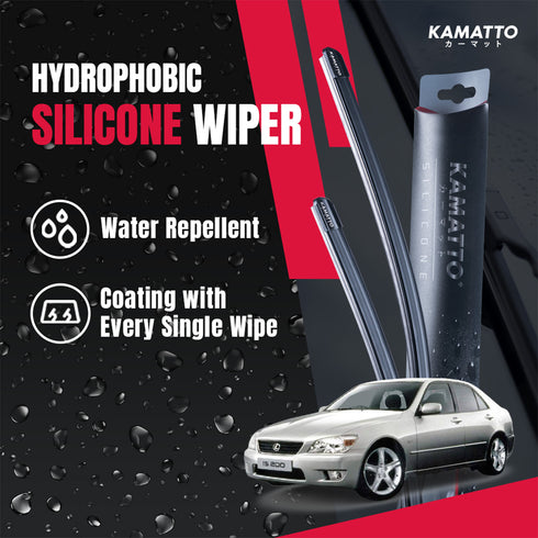 Kamatto Wiper Lexus IS 200 (1998-2005) Hydrophobic Silicone Water Repelling Coating