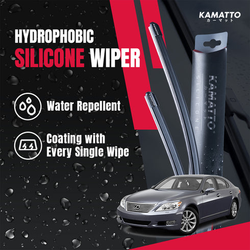 Kamatto Wiper Lexus LS 460L (2007-2012) Hydrophobic Silicone Water Repelling Coating