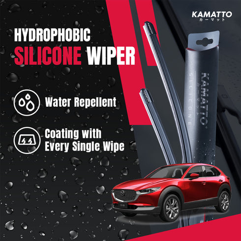 Kamatto Wiper Mazda CX-30 (2019-Present) CX30 Hydrophobic Silicone Water Repelling Coating