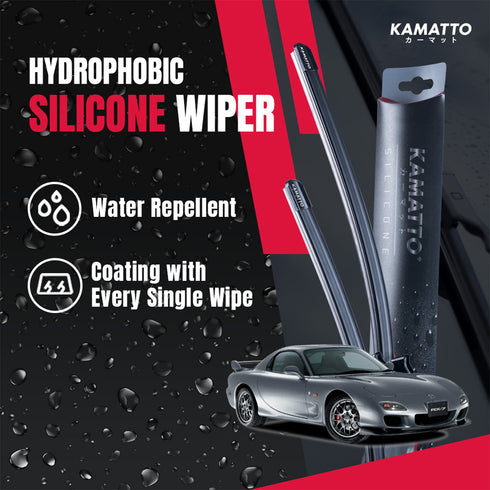 Kamatto Wiper Mazda RX-7 / RX7 (1992-2002) Hydrophobic Silicone Water Repelling Coating