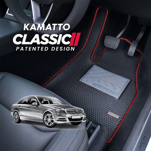 Kamatto Classic Mercedes Benz C-Class W204 (2007-2014) Car Floor Mat and Carpet