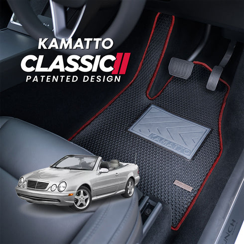 Kamatto Classic Mercedes Benz CLK-Class Coupe C208 Cabriolet A208 (1997-2003) Car Floor Mat and Carpet