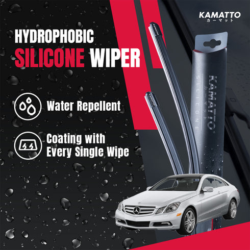 Kamatto Wiper Mercedes Benz E-Class W207 (2009-2013) Hydrophobic Silicone Water Repelling Coating