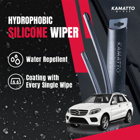 Kamatto Wiper Mercedes Benz GLE W166/C166 (2016-2019) Hydrophobic Silicone Water Repelling Coating