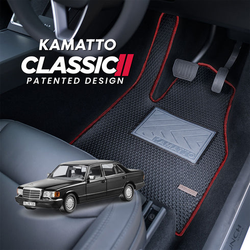Kamatto Classic Mercedes Benz S-Class W126 300SEL(1979-1992) Car Floor Mat and Carpet
