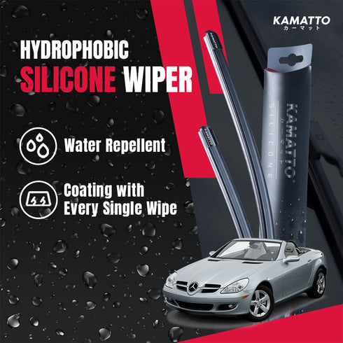 Kamatto Wiper Mercedes Benz SLK R171 (2004-2011) Hydrophobic Silicone Water Repelling Coating