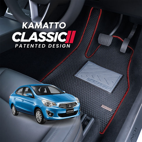 Kamatto Classic Mitsubishi Attrage (2013-Present) Car Floor Mat and Carpet