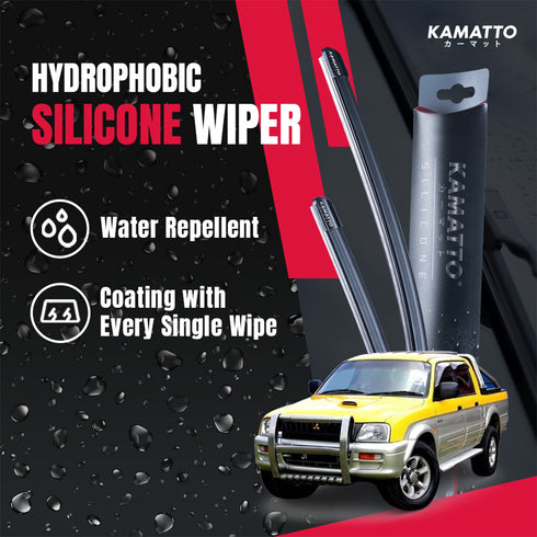 Kamatto Wiper Mitsubishi Storm (1996-2006) Hydrophobic Silicone Water Repelling Coating