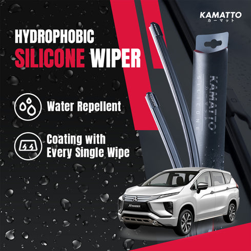 Kamatto Wiper Mitsubishi Xpander (2017-Present) Hydrophobic Silicone Water Repelling Coating