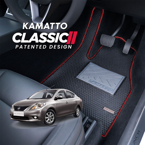 Kamatto Classic Nissan Almera N17 (2012-2019) Car Floor Mat and Carpet