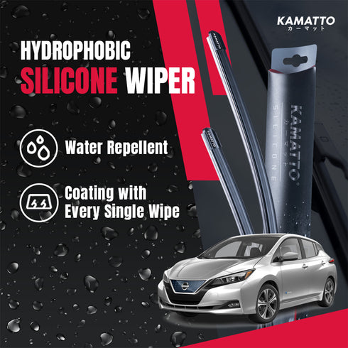 Kamatto Wiper Nissan Leaf (2018-Present) Hydrophobic Silicone Water Repelling Coating