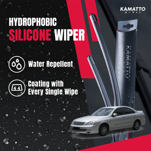 Kamatto Wiper Nissan Sentra N16 Facelift (2005-2014) Hydrophobic Silicone Water Repelling Coating