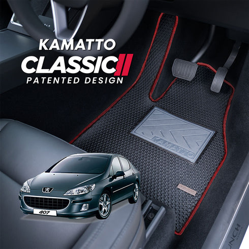 Kamatto Classic Peugeot 407 D2 (2004-2010) Car Floor Mat and Carpet