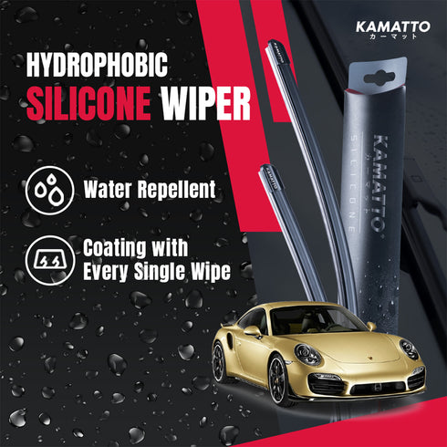 Kamatto Wiper Porsche 911 991 (2012-2019) Hydrophobic Silicone Water Repelling Coating