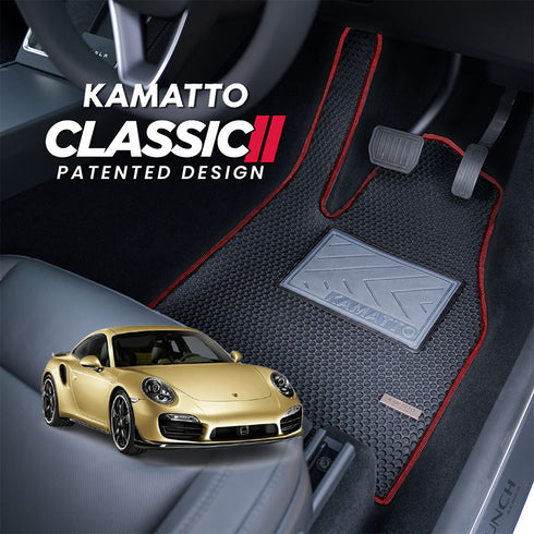 Kamatto Classic Porsche 991/911 Carrera 4-Seater (2012-2019) Car Floor Mat and Carpet