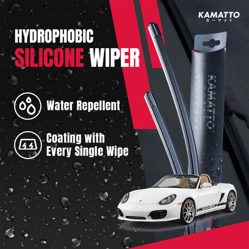 Kamatto Wiper Porsche Boxster 987 (2005-2012) Hydrophobic Silicone Water Repelling Coating