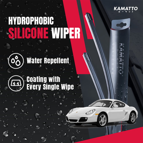 Kamatto Wiper Porsche Cayman 987C (2005-2012) Hydrophobic Silicone Water Repelling Coating