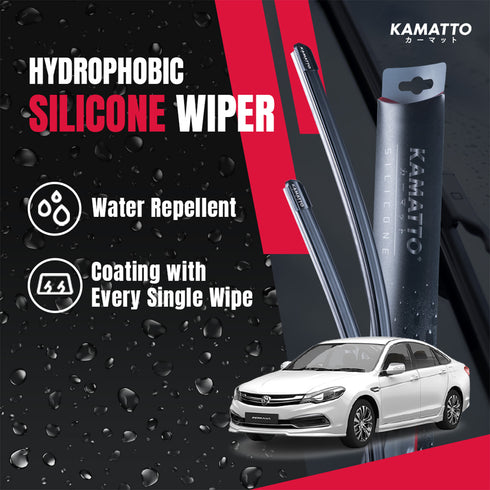 Kamatto Wiper Proton Perdana Facelift (2016-2020) Hydrophobic Silicone Water Repelling Coating