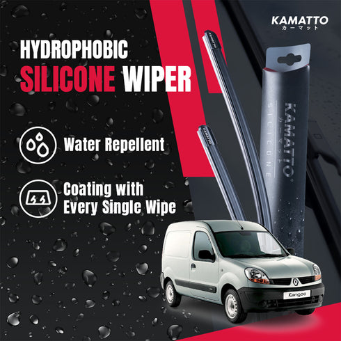 Kamatto Wiper Renault Kangoo (2008-2021) Hydrophobic Silicone Water Repelling Coating
