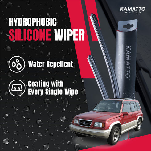 Kamatto Wiper Suzuki Grand Vitara (1988-1998) Hydrophobic Silicone Water Repelling Coating