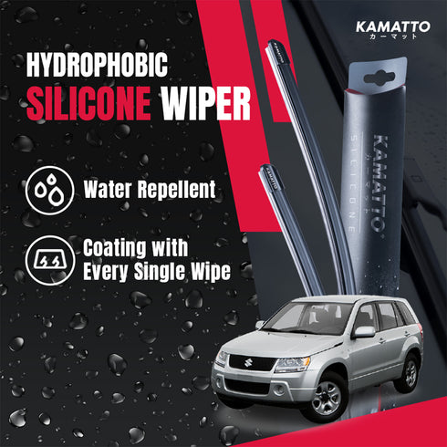 Kamatto Wiper Suzuki Grand Vitara (2005-2017) Hydrophobic Silicone Water Repelling Coating