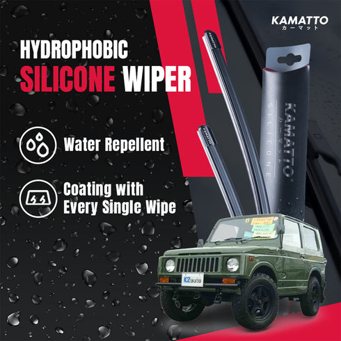 Kamatto Wiper Suzuki Jimny (1981-1998) Hydrophobic Silicone Water Repelling Coating
