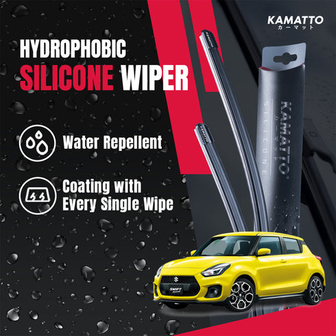 Kamatto Wiper Suzuki Swift Sport (2021-Present) Hydrophobic Silicone Water Repelling Coating