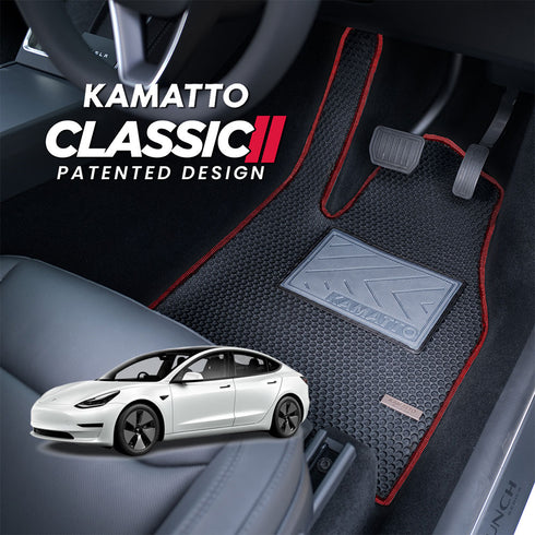 Kamatto Classic Tesla Model 3 (2017-2022) Car Floor Mat and Carpet