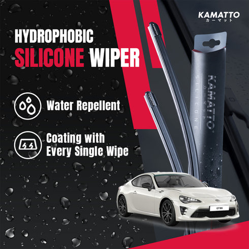 Kamatto Wiper Toyota 86 (2012-2021) Hydrophobic Silicone Water Repelling Coating