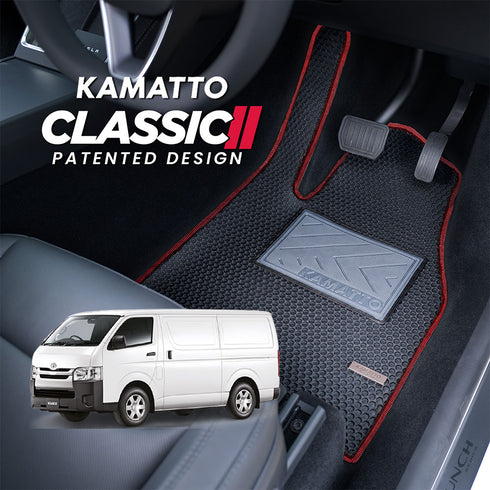 Kamatto Classic Toyota HiAce H200 LWB Second Facelift 4-Door (2011-2019) Car Floor Mat and Carpet