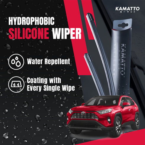 Kamatto Wiper Toyota RAV4 (2019-Present) Hydrophobic Silicone Water Repelling Coating