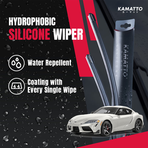 Kamatto Wiper Toyota Supra (2020-Present) Hydrophobic Silicone Water Repelling Coating