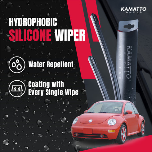 Kamatto Wiper Volkswagen Beetle 1998-2004 Hydrophobic Silicone Water Repelling Coating